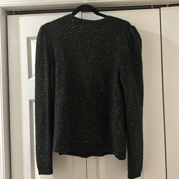 EXPRESS Womens Black & Gold Cardigan in Large - Picture 7 of 9